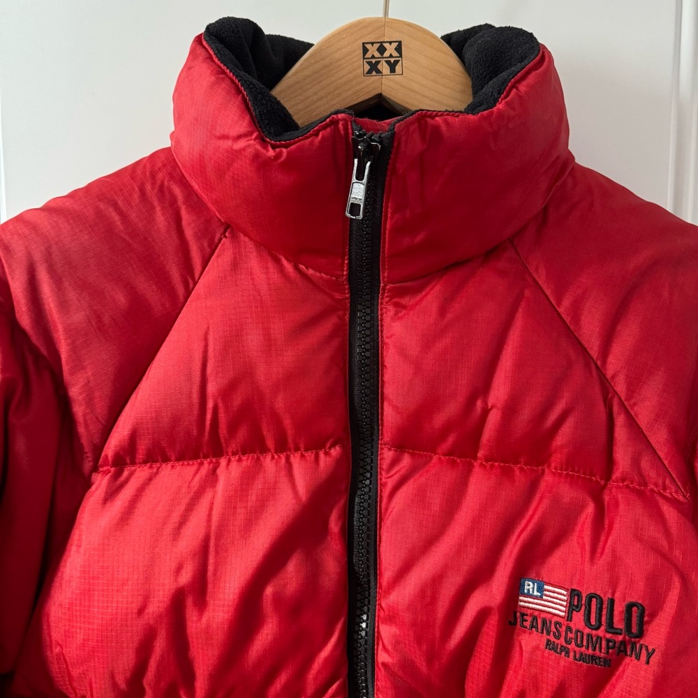 Vintage 1990’s Polo Ralph Lauren Red Puffer Jacket - Picture 2 of 11
